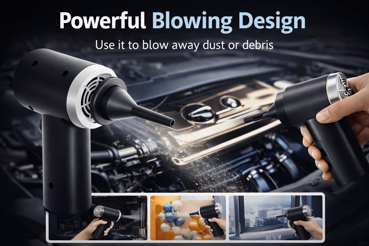 Portable Wireless Mini Vacuum Cleaner – Car & Keyboard Dust Cleaner